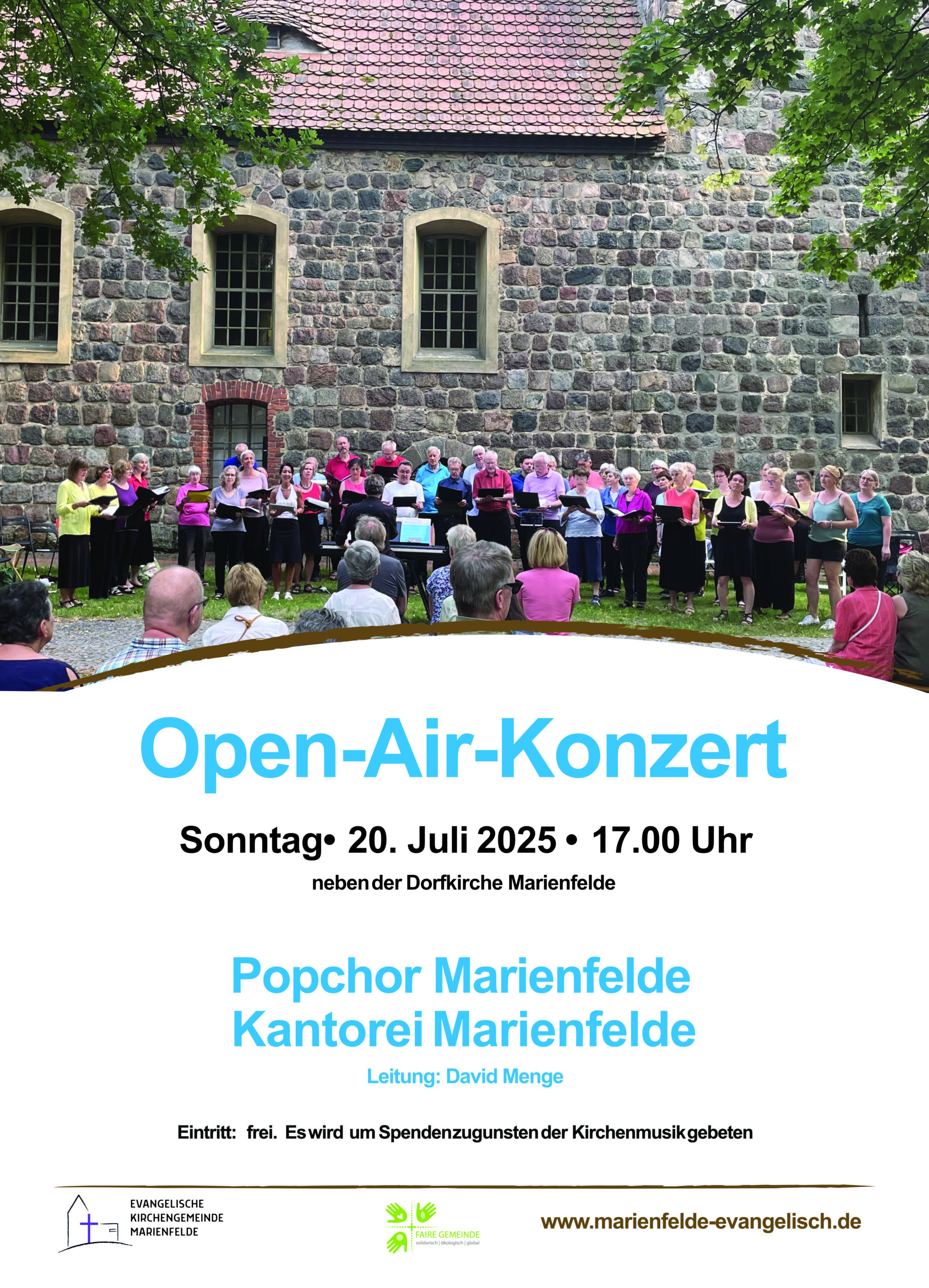 Plakat Open-air-Konzert 2025